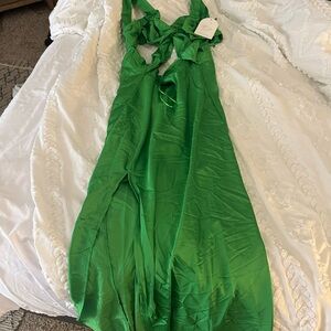 Fortunate One Vibrant Green Dress